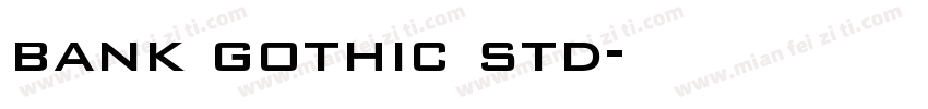 bank gothic std字体转换